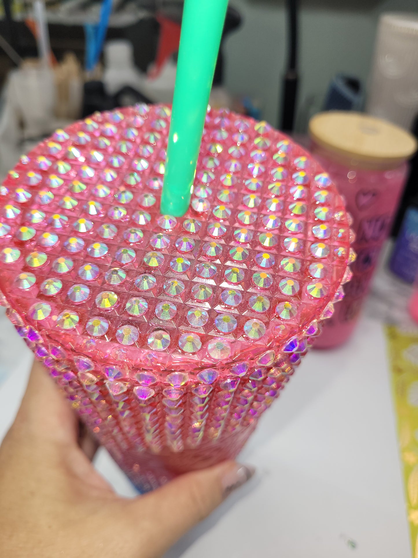 Rhinestoned Starbucks Ombre Cup