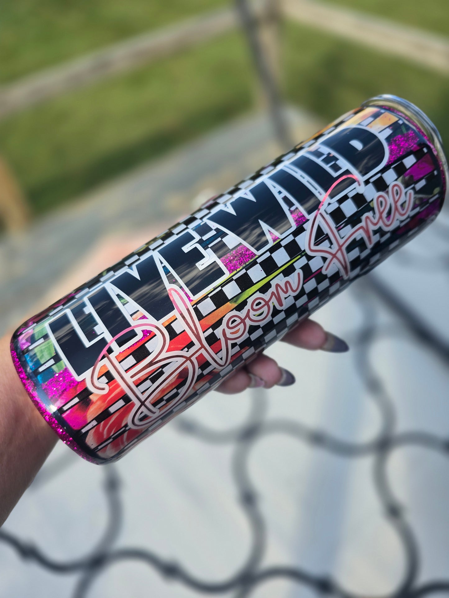 Tumbler- Live Wild Bloom Free