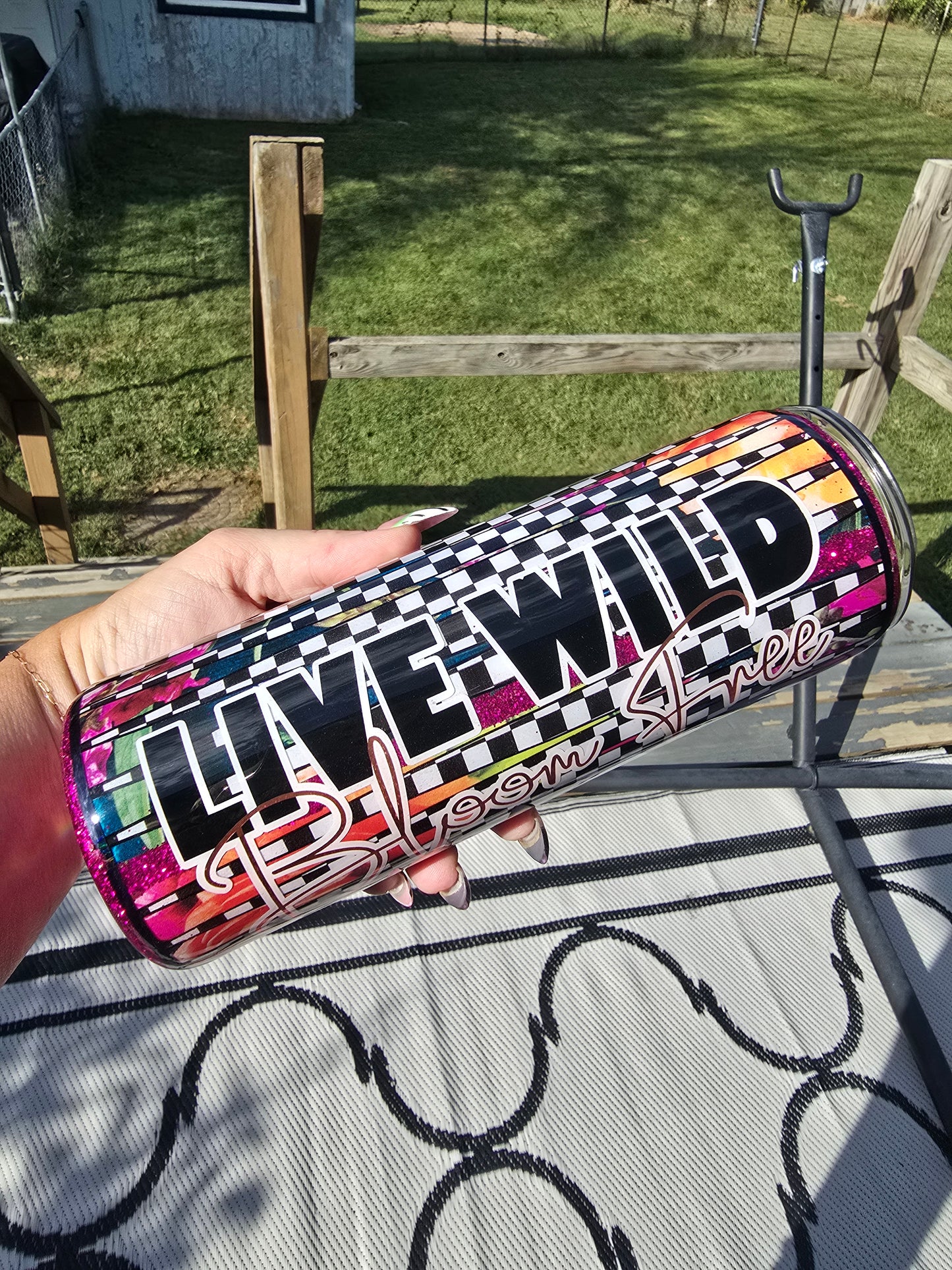 Tumbler- Live Wild Bloom Free