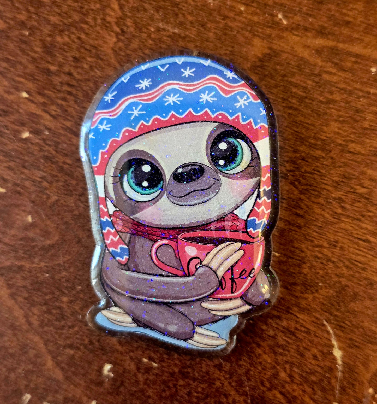 Badge Buddy Cozy Sloth