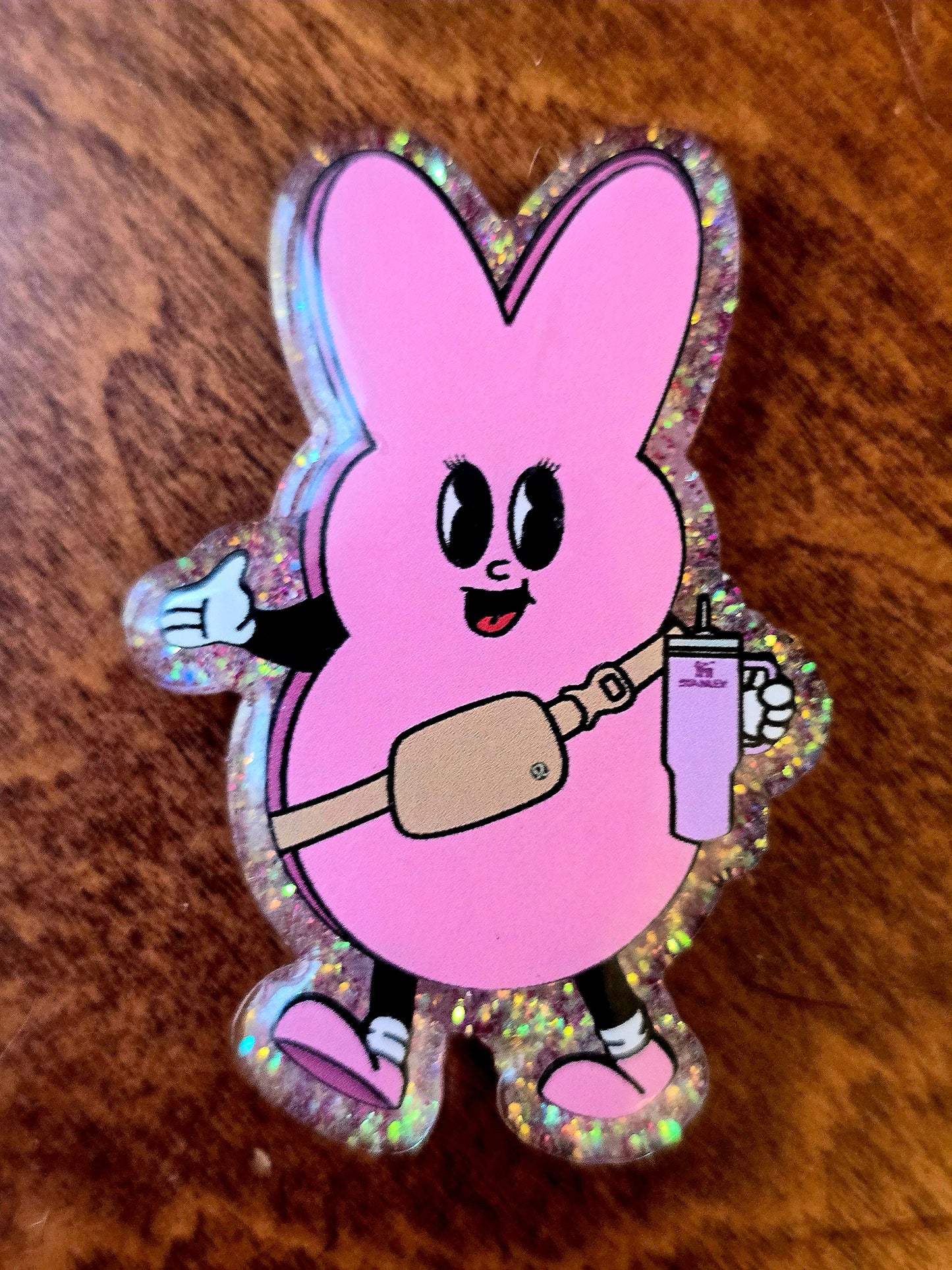 Badge Buddy Pink Bunny