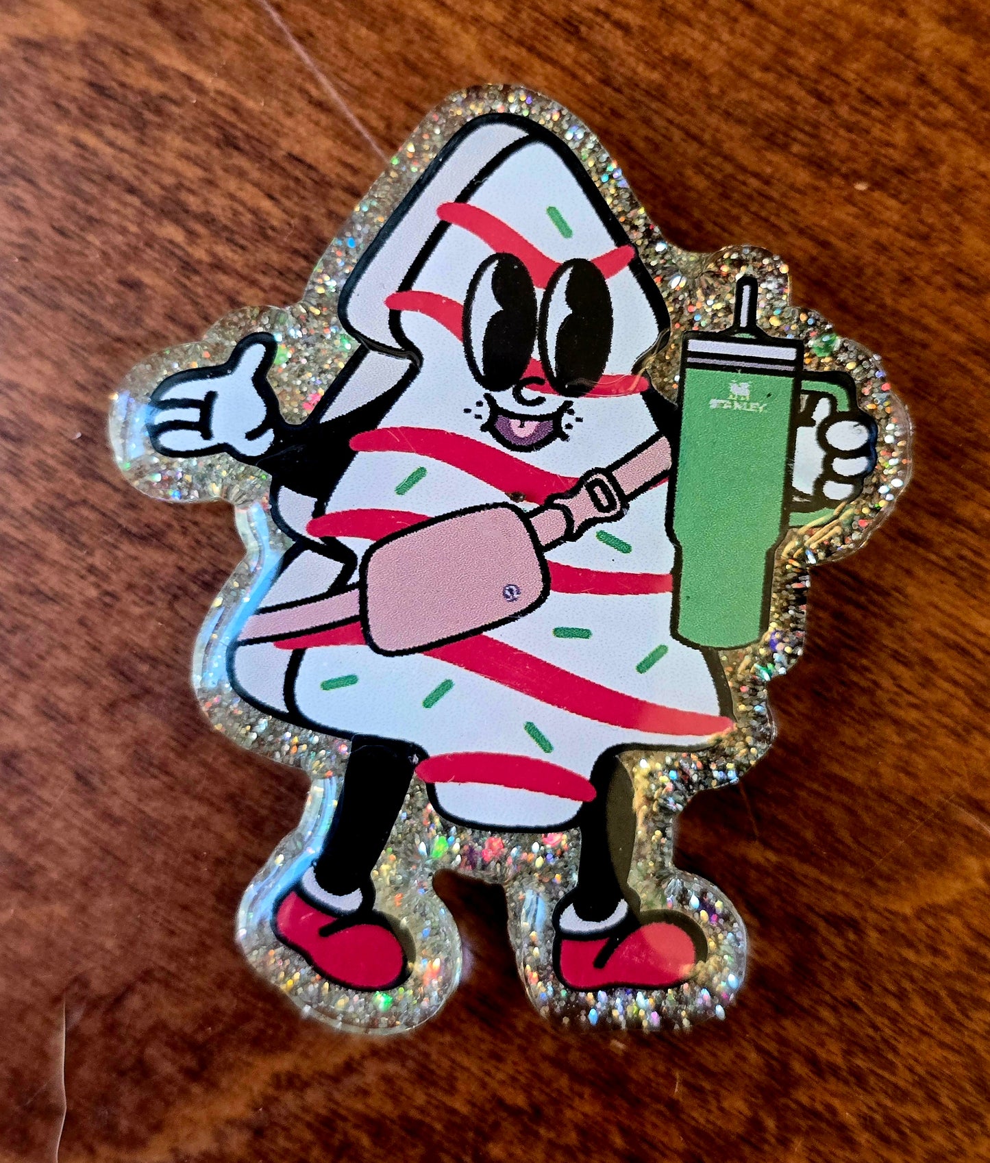 Badge Buddy Christmas Snack Cake
