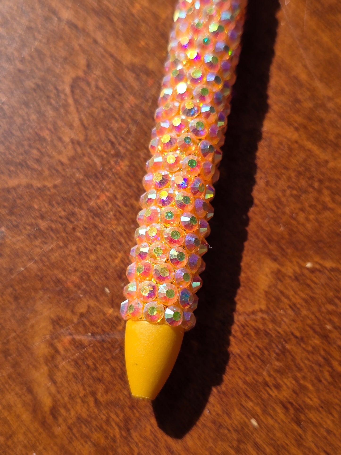 Rhinestone Pen- peach