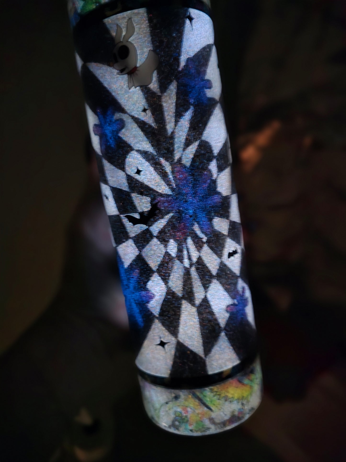 Tumbler- Jack & Sally Heart (glow in the dark)