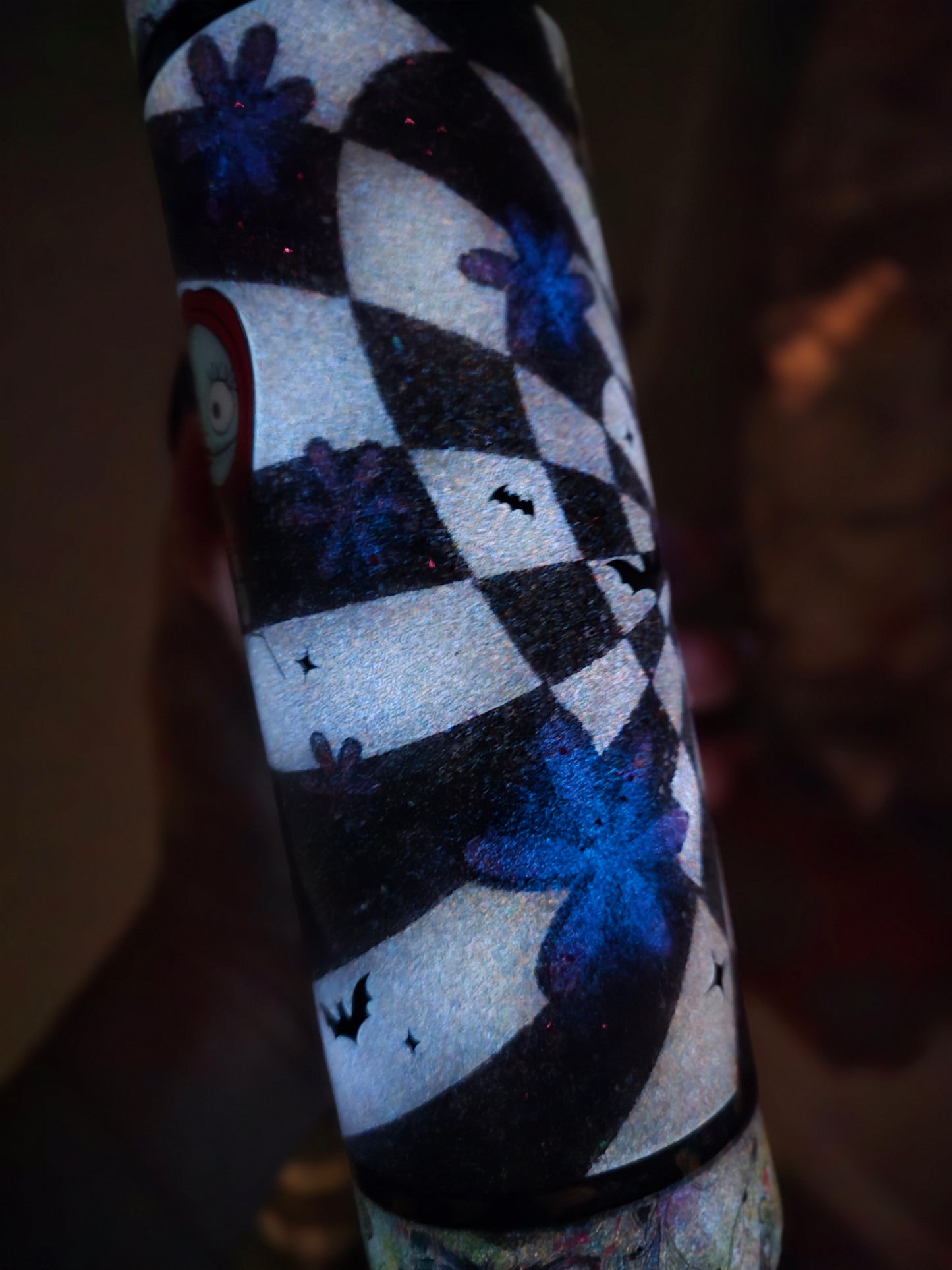 Tumbler- Jack & Sally Heart (glow in the dark)