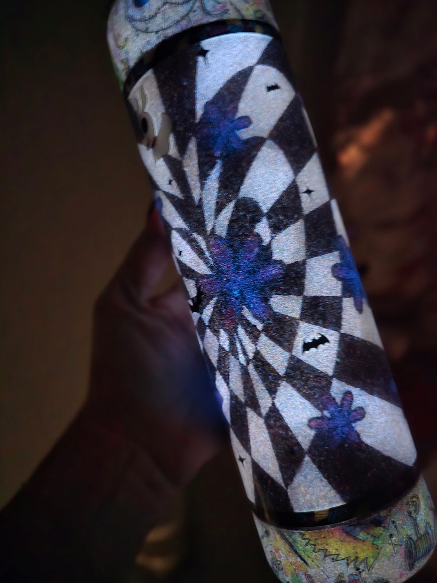 Tumbler- Jack & Sally Heart (glow in the dark)