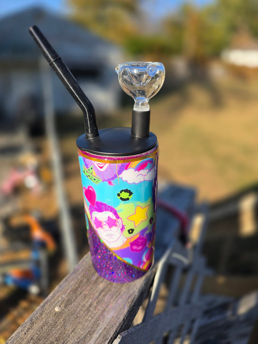 Tumbler -"Flower Vase" Neon Psycho Killer