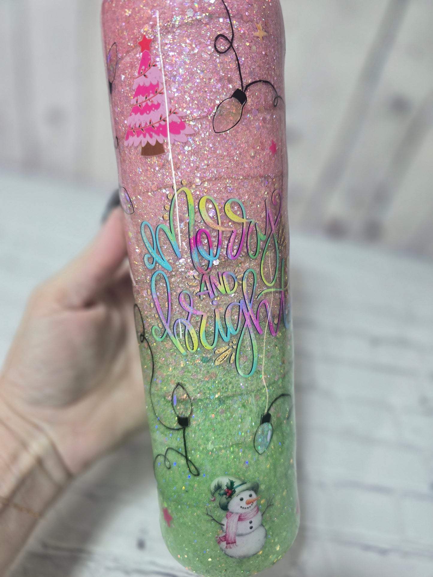 Tumbler- Pastel Merry & Bright