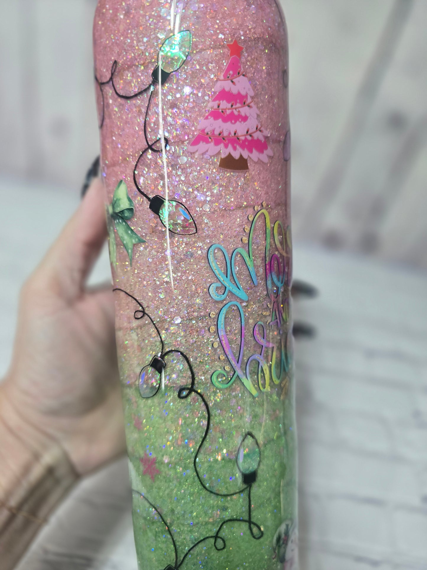 Tumbler- Pastel Merry & Bright