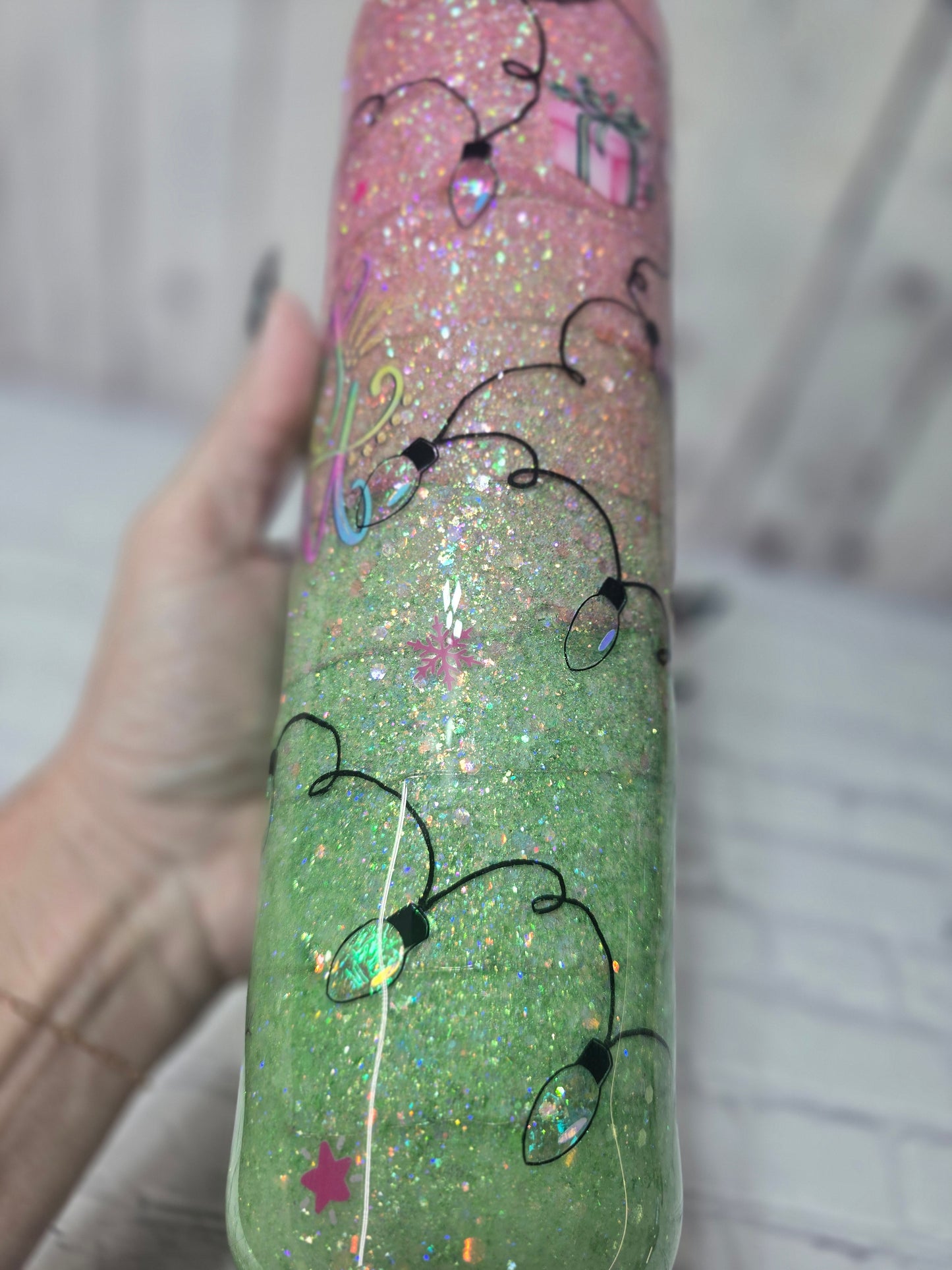 Tumbler- Pastel Merry & Bright