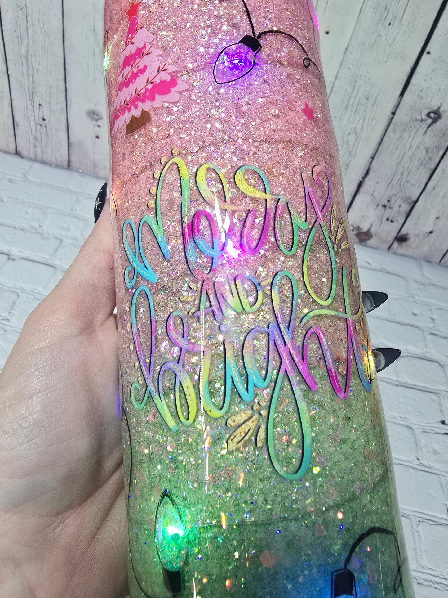 Tumbler- Pastel Merry & Bright