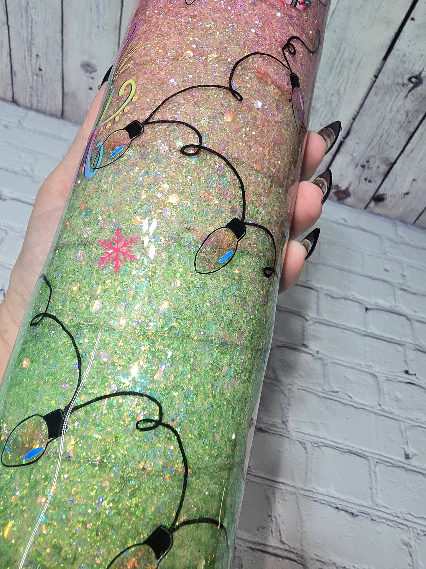 Tumbler- Pastel Merry & Bright