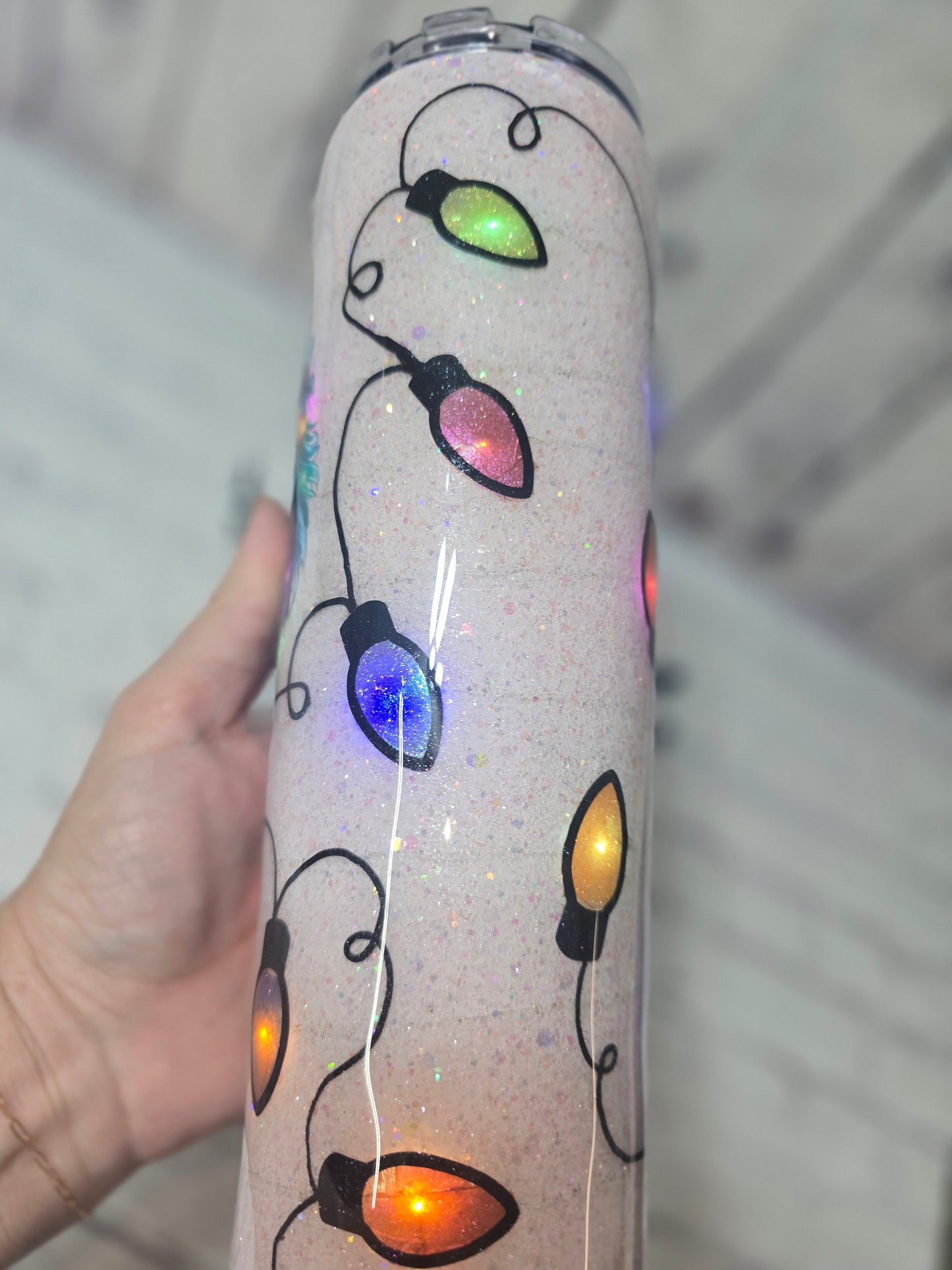 Tumbler -Rockin Santa Light Up