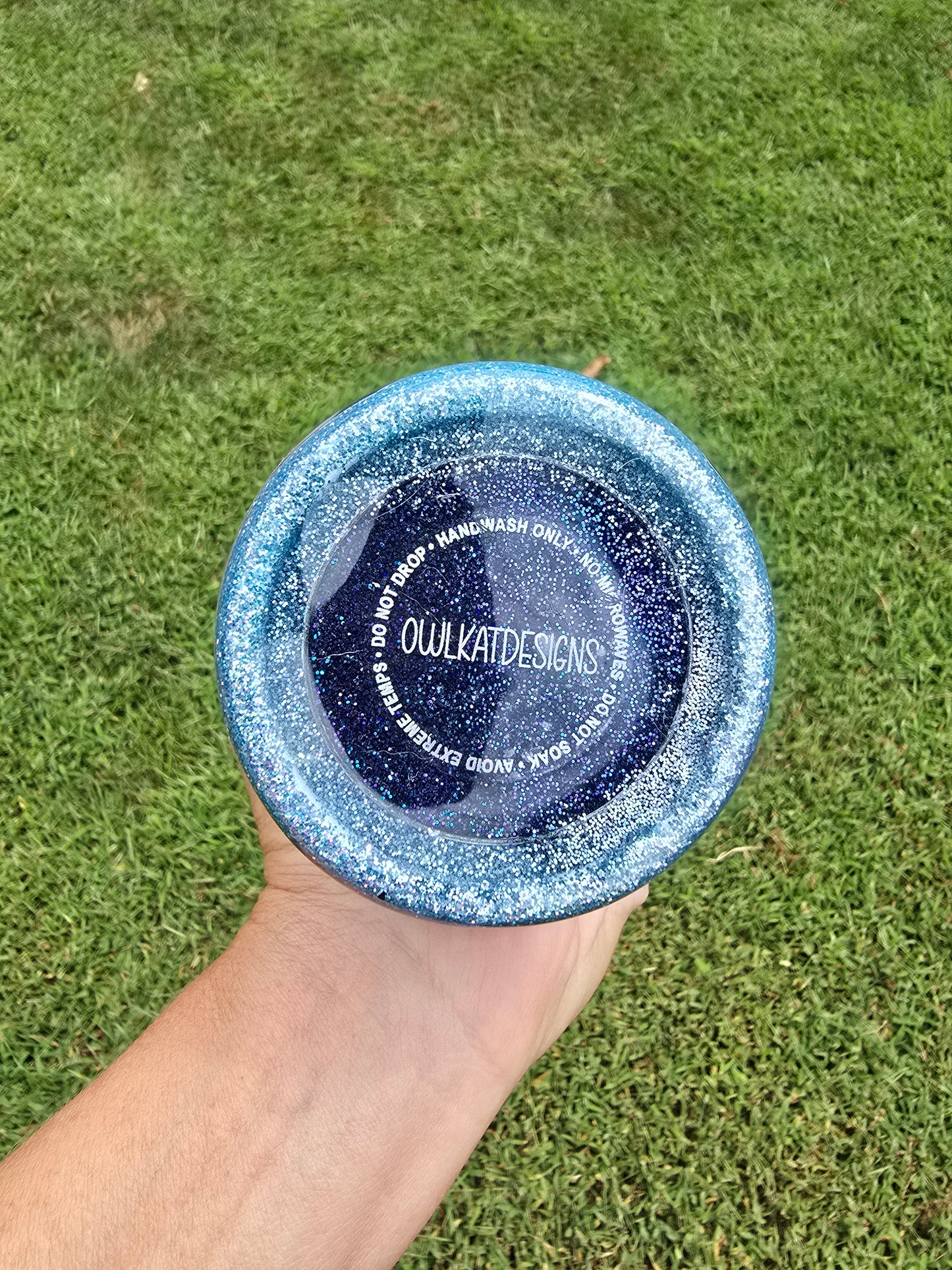 Blue Labrynth Tumbler