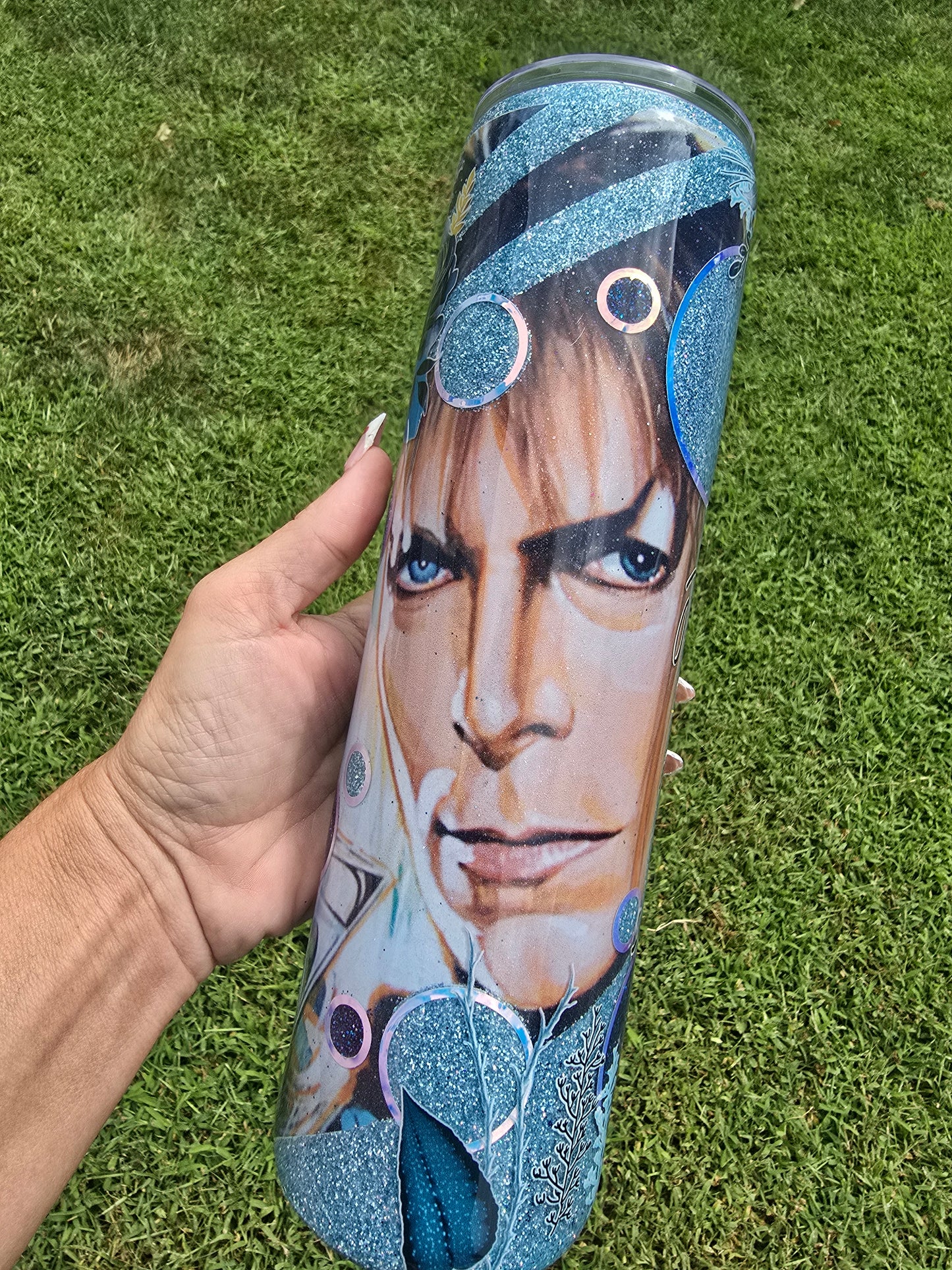 Blue Labrynth Tumbler