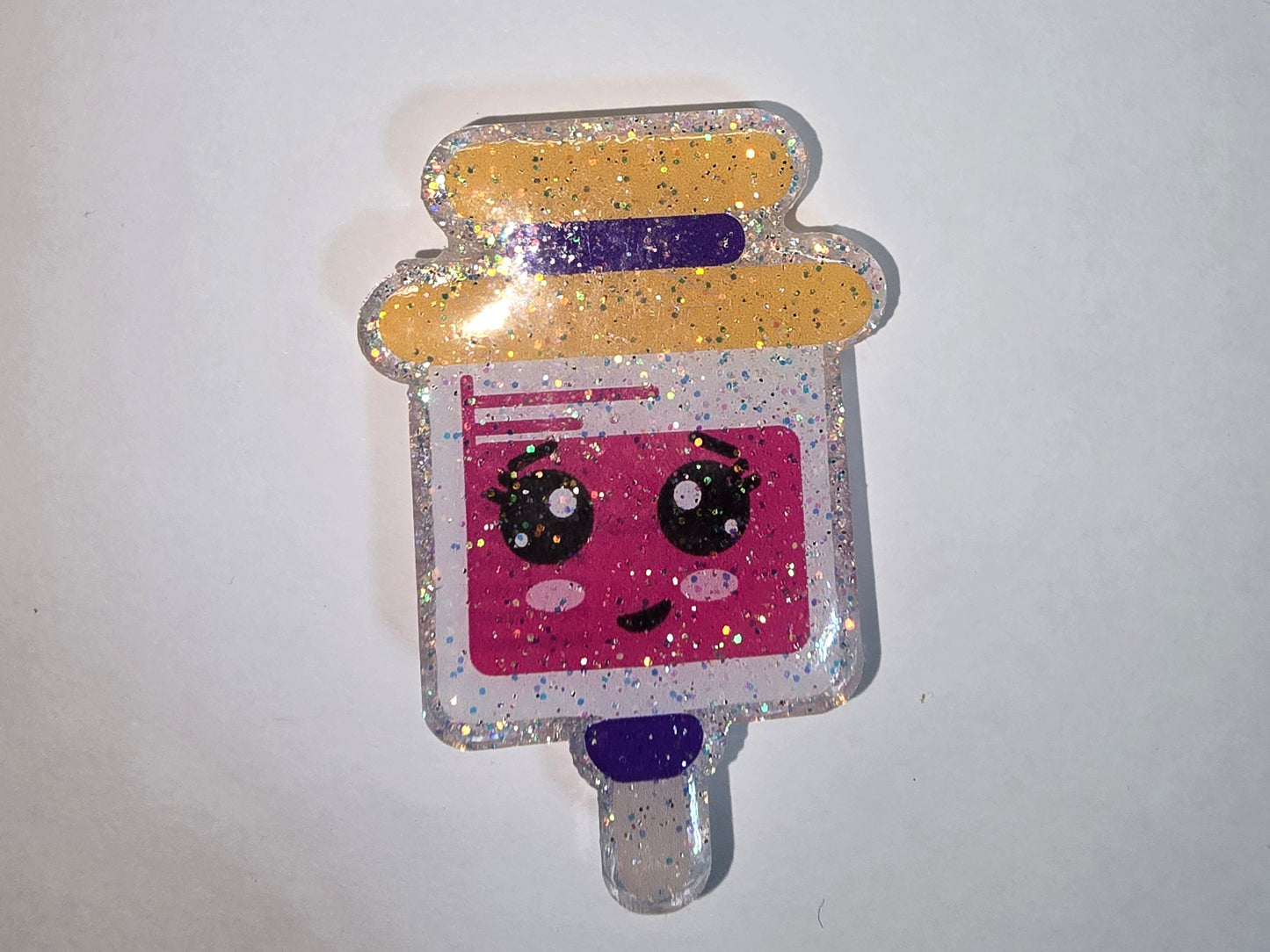 Badge Buddy- sparkly shot