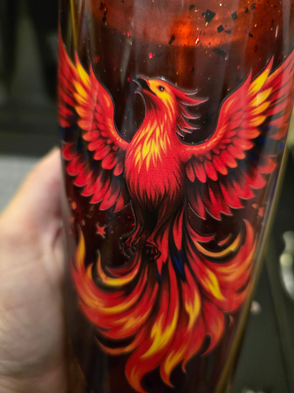 Nancy's Custom Phoenix Snow Globe Cup 🔥