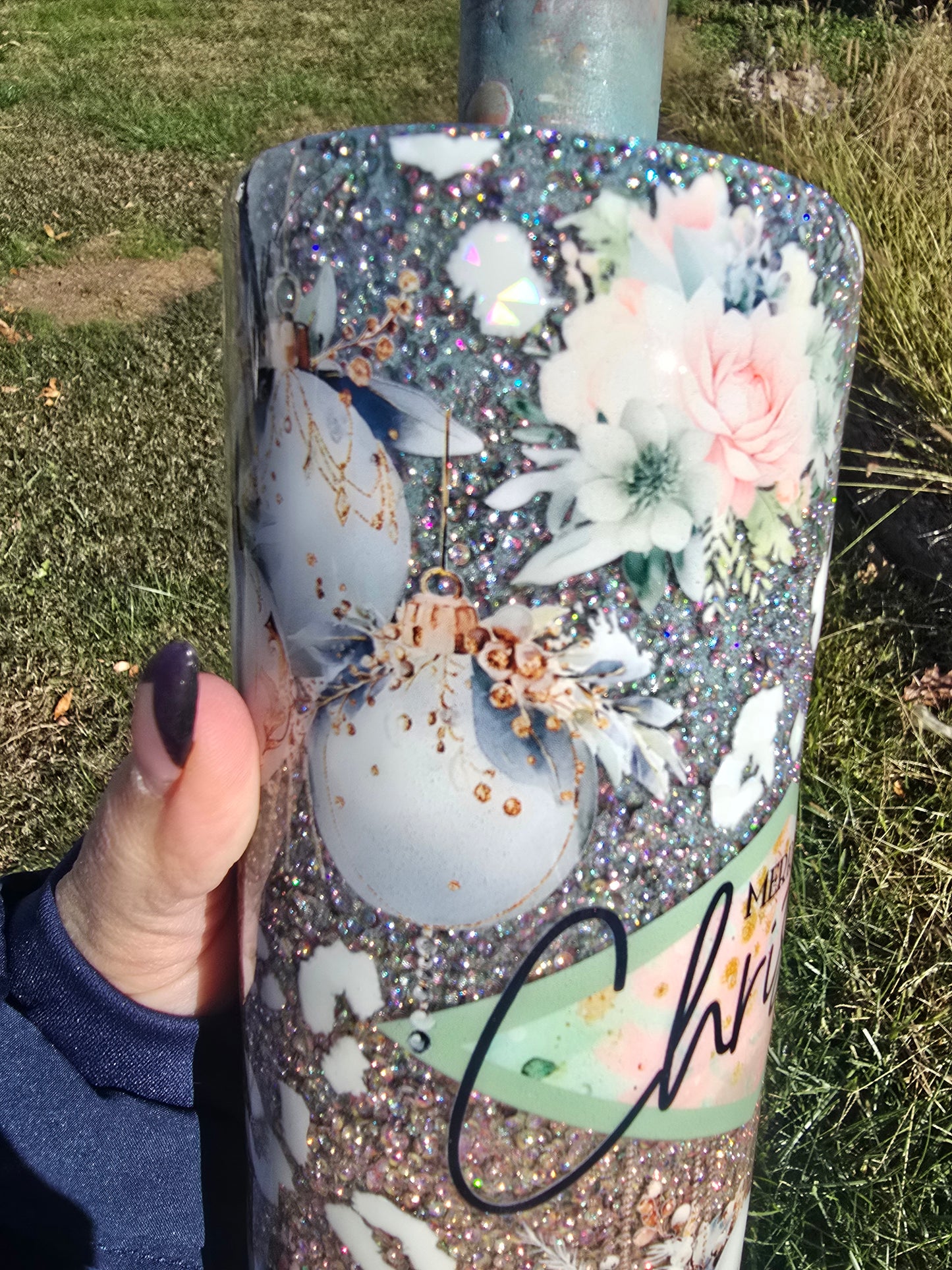 Silver & Gold Holiday Tumbler