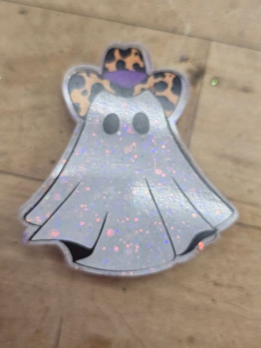 Badge Buddy- iridescent Cowboy Ghost