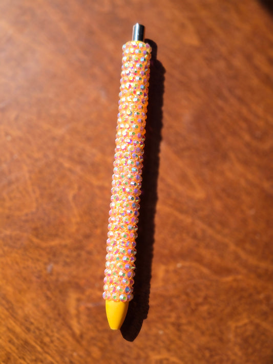 Rhinestone Pen- peach