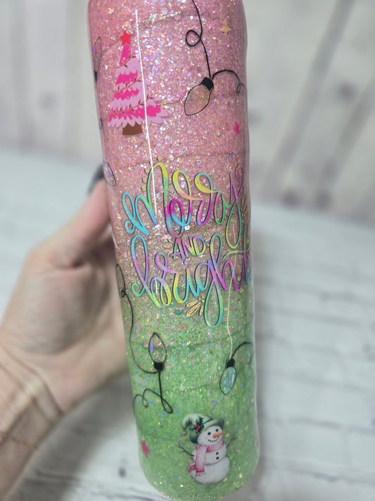 Tumbler- Pastel Merry & Bright