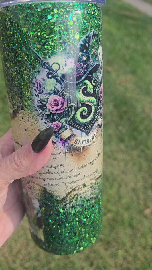 Slytherin House Tumbler – 20 oz