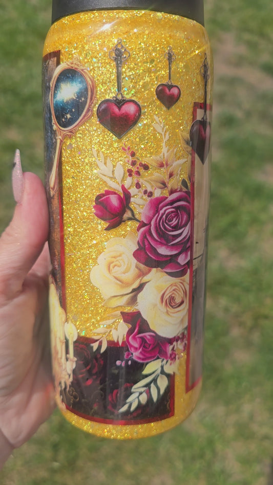 Beauty & the Beast Inspired 18oz Hydro Bottle – Tale as Old as Time Design
