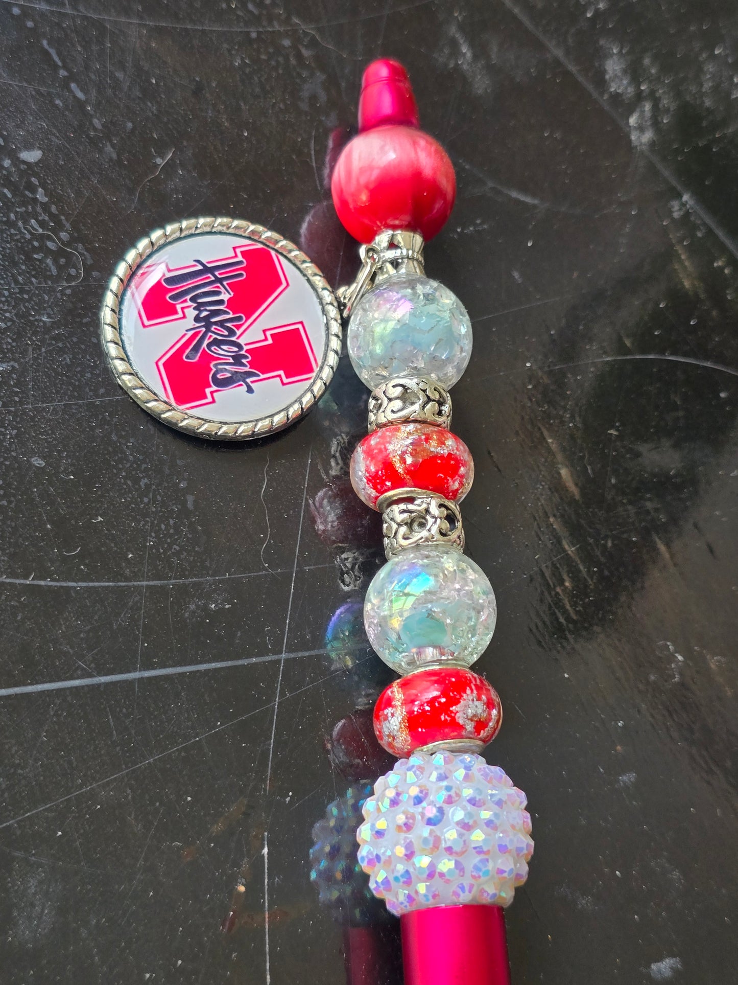 Huskers Beaded Pen