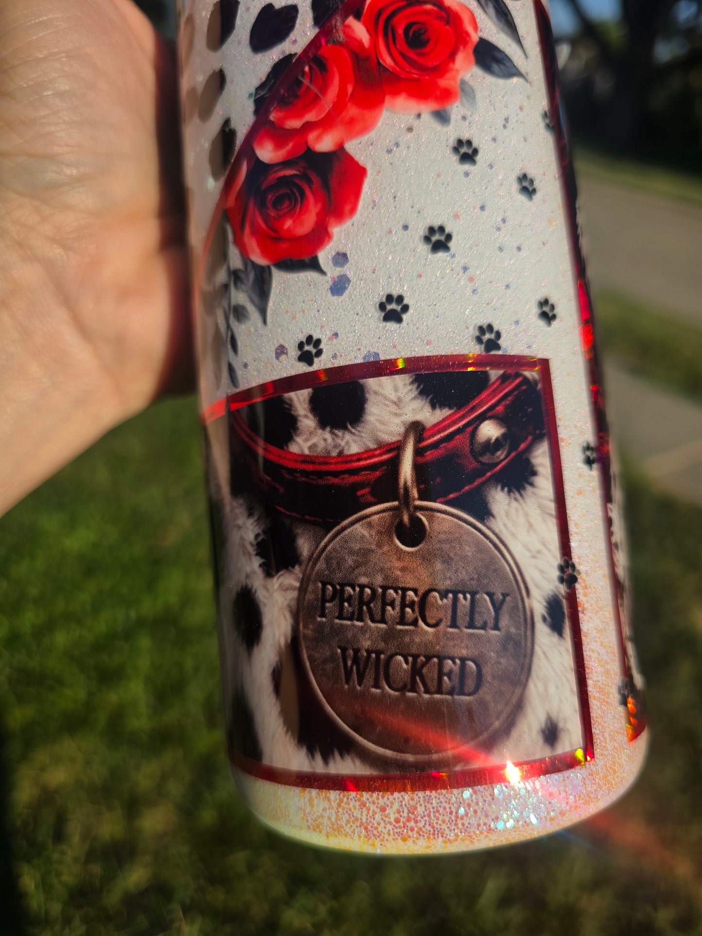 Cruella Inspired Skinny Tumbler – 30oz