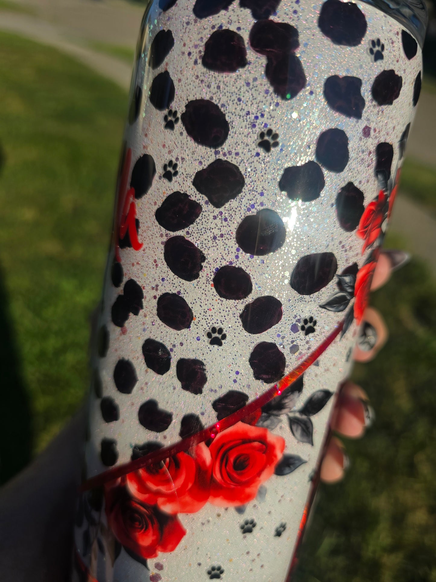 Cruella Inspired Skinny Tumbler – 30oz