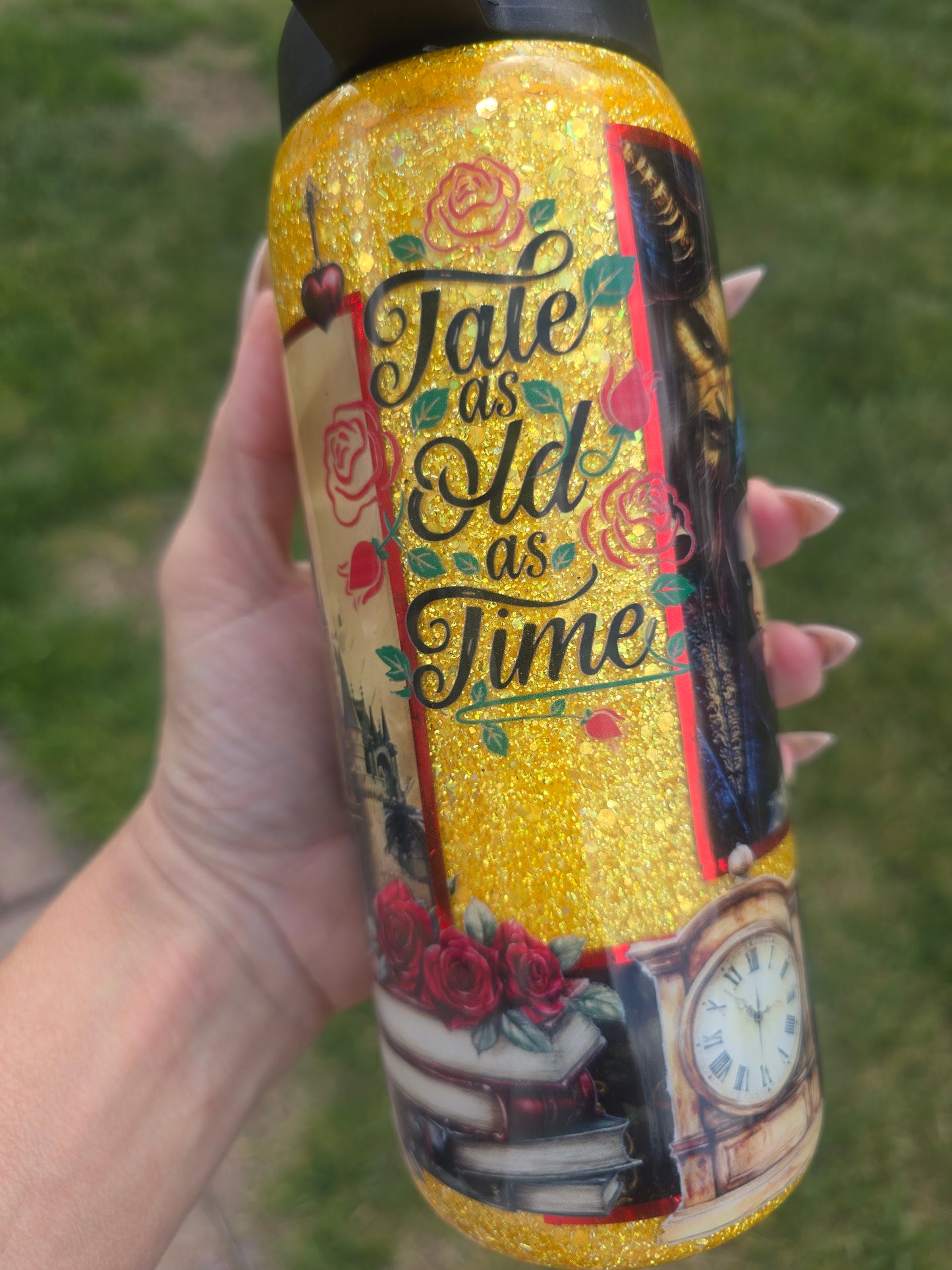 Beauty & the Beast Inspired 18oz Hydro Bottle – Tale as Old as Time Design