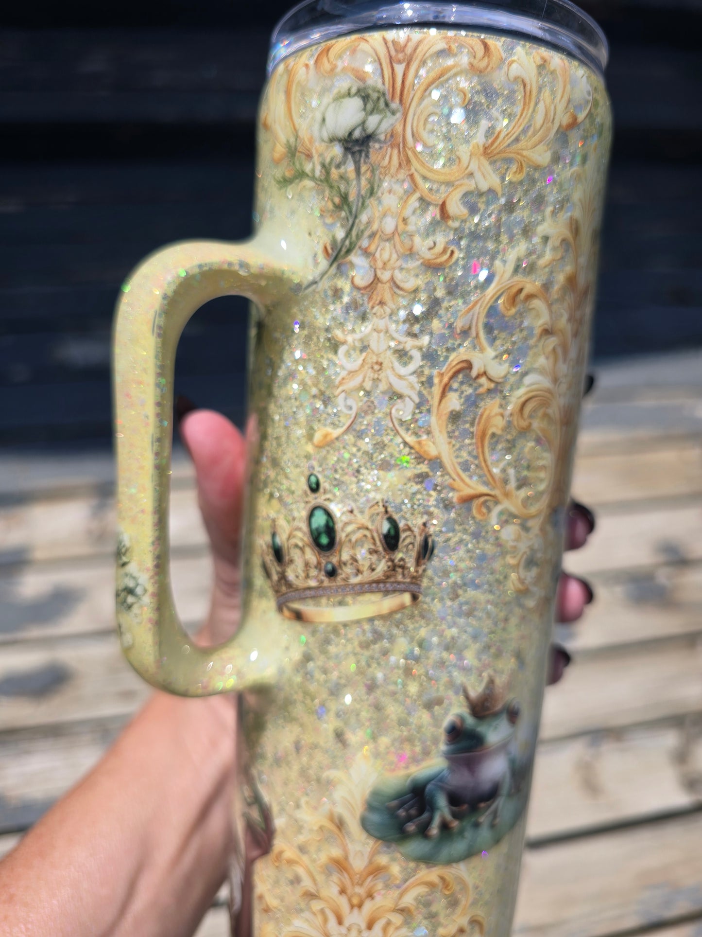 Princess & the Frog Inspired 30oz Skinny Handled Tumbler