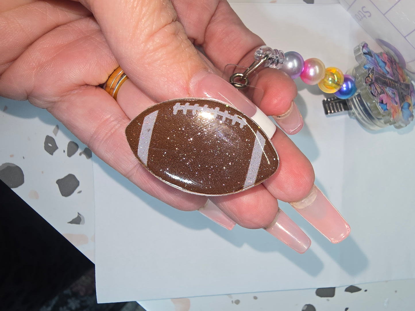 Badge Charm- Football