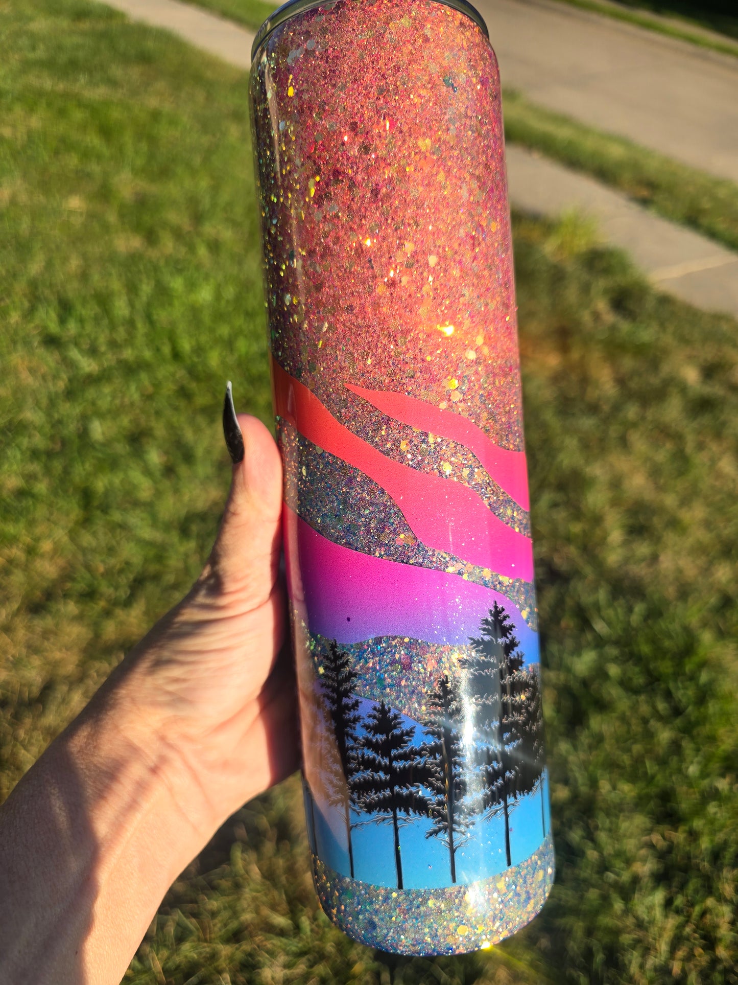 Sunset Summit Skinny Tumbler – 30oz
