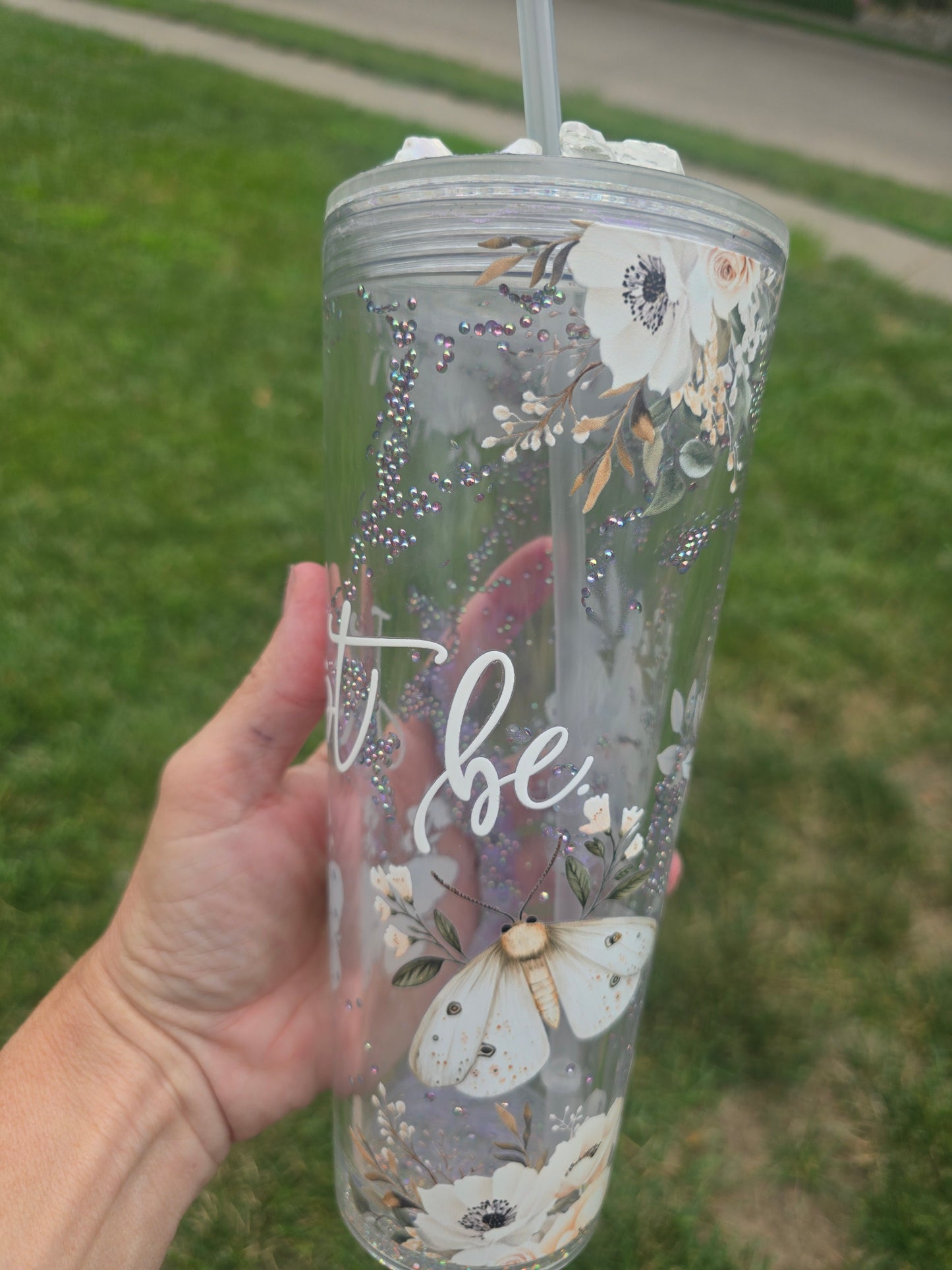 Just Be Mystic Snowglobe Tumbler ✨🪼