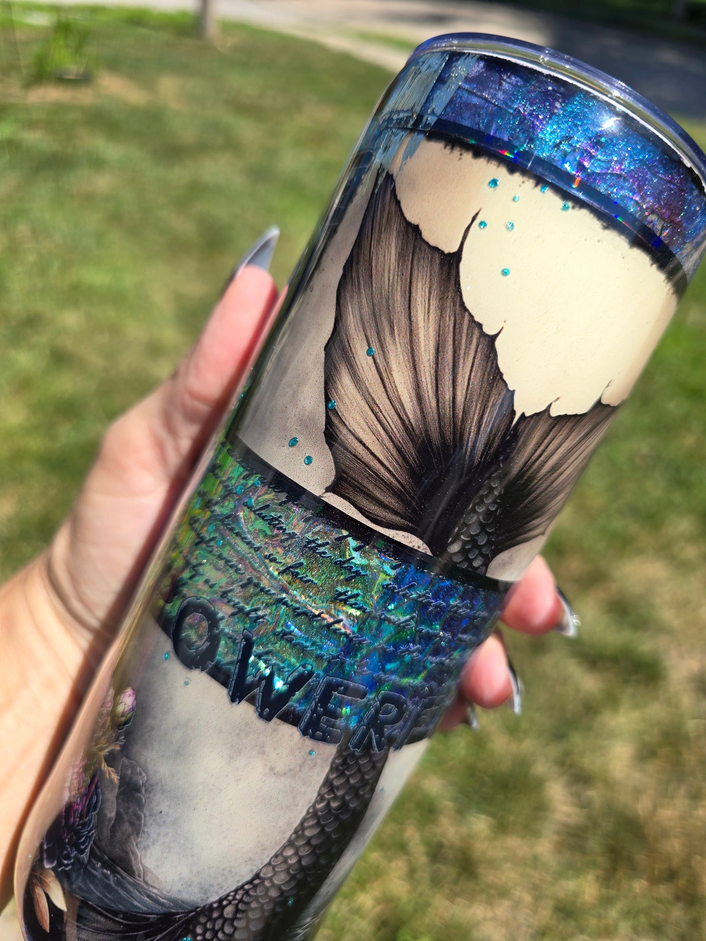Dark Mermaid 20oz Skinny Tumbler