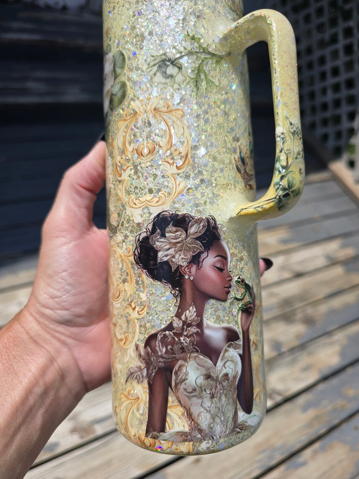 Princess & the Frog Inspired 30oz Skinny Handled Tumbler