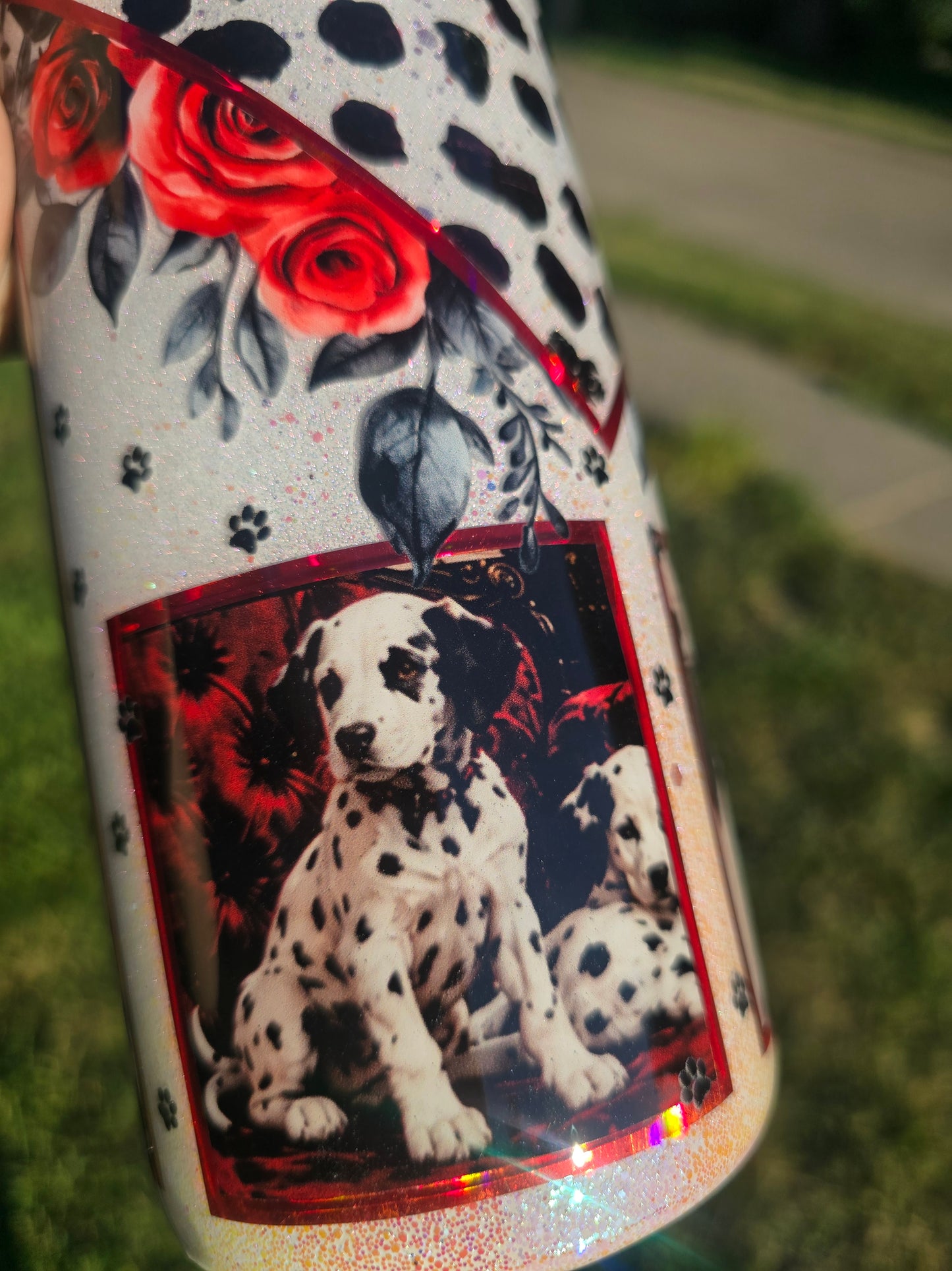 Cruella Inspired Skinny Tumbler – 30oz