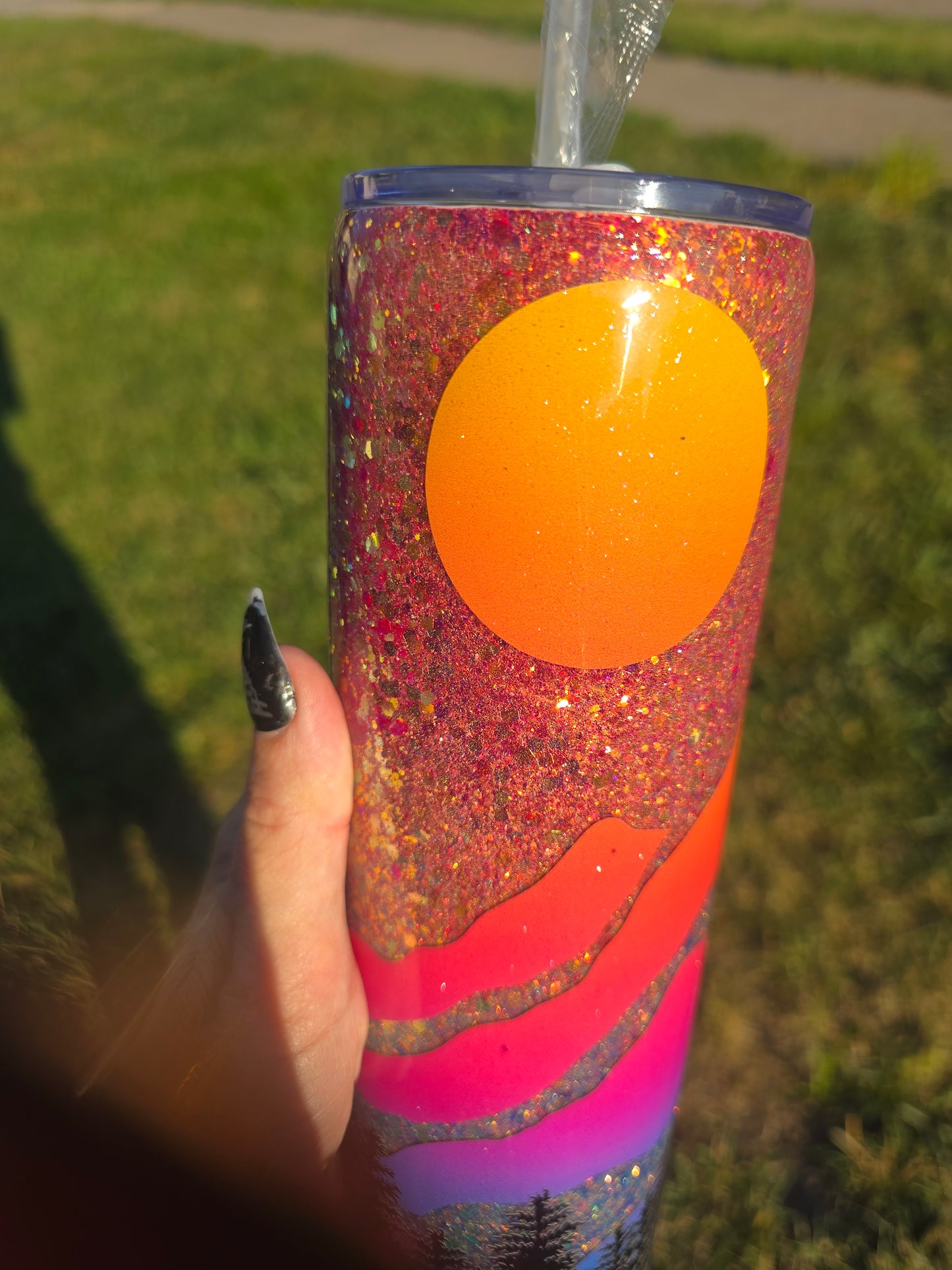 Sunset Summit Skinny Tumbler – 30oz