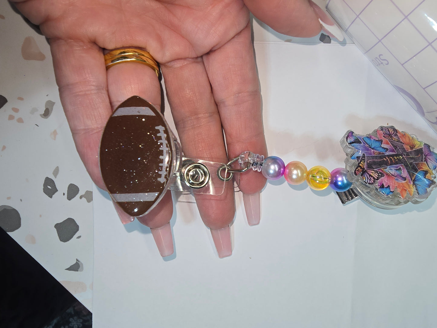 Badge Charm- Football