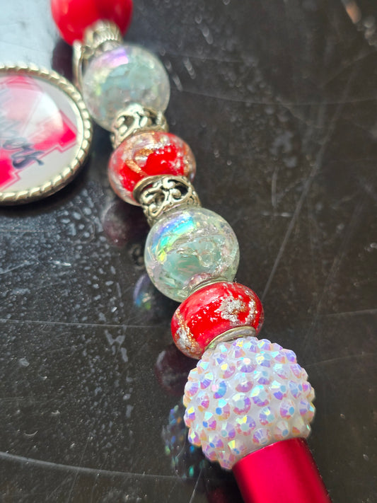 Huskers Beaded Pen
