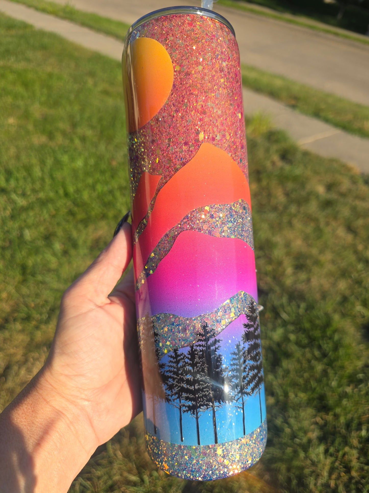Sunset Summit Skinny Tumbler – 30oz
