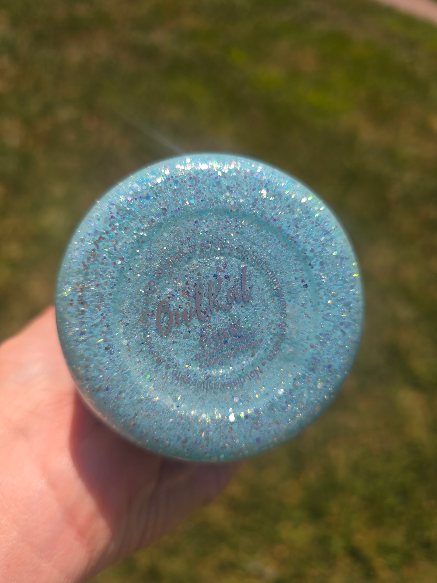 Alice in Wonderland Glitter Tumbler 20oz modern curve