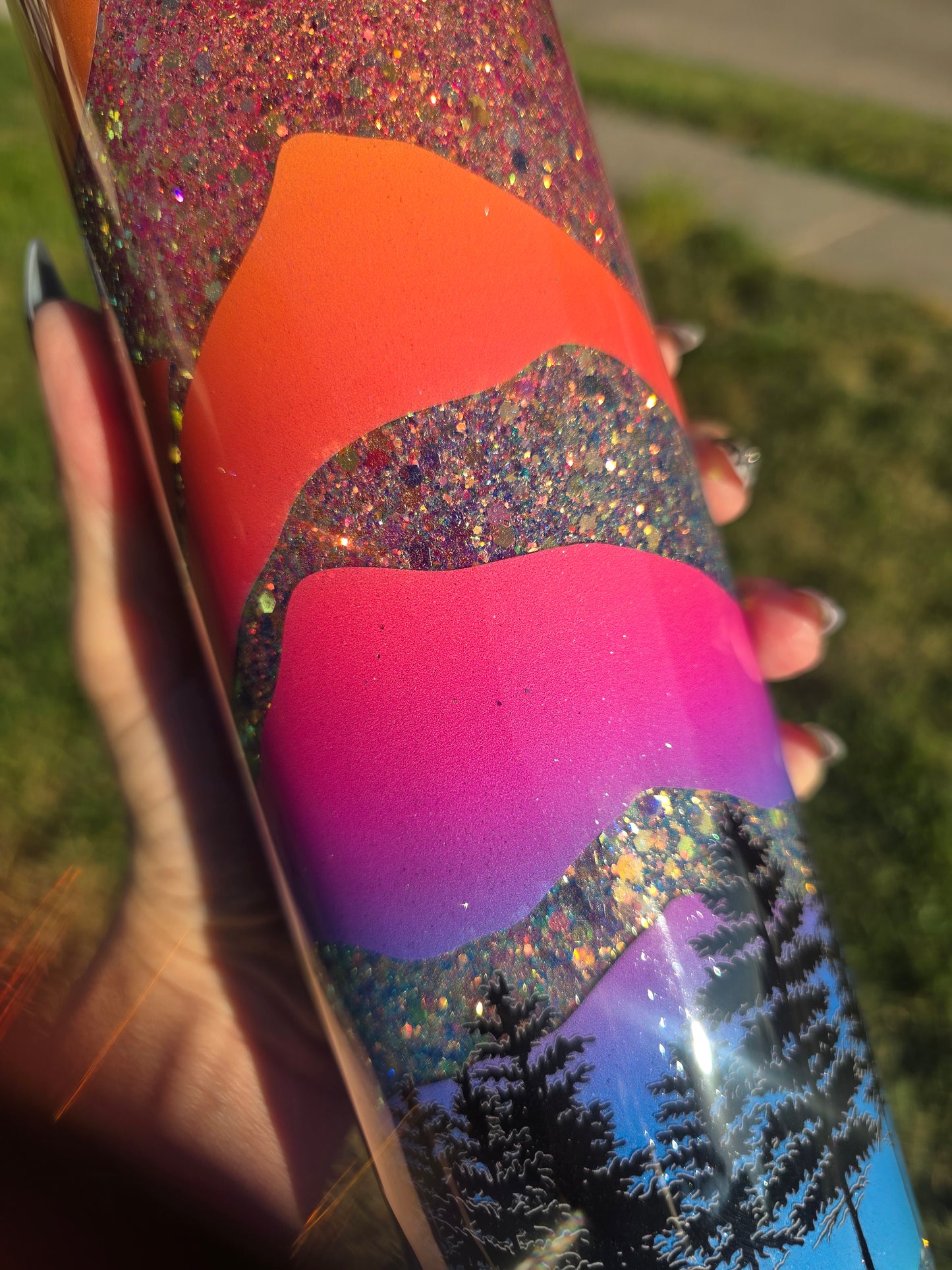 Sunset Summit Skinny Tumbler – 30oz