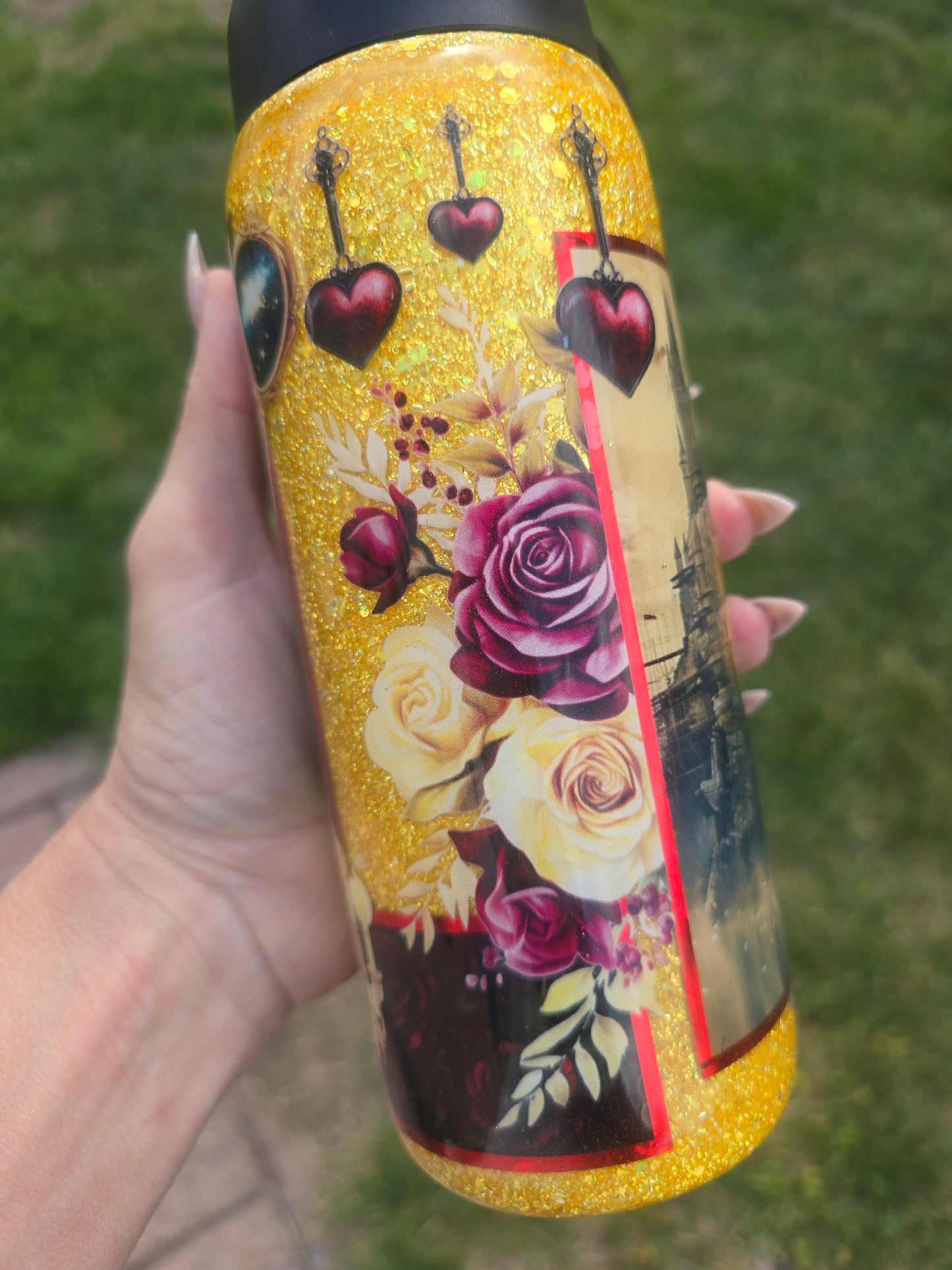 Beauty & the Beast Inspired 18oz Hydro Bottle – Tale as Old as Time Design