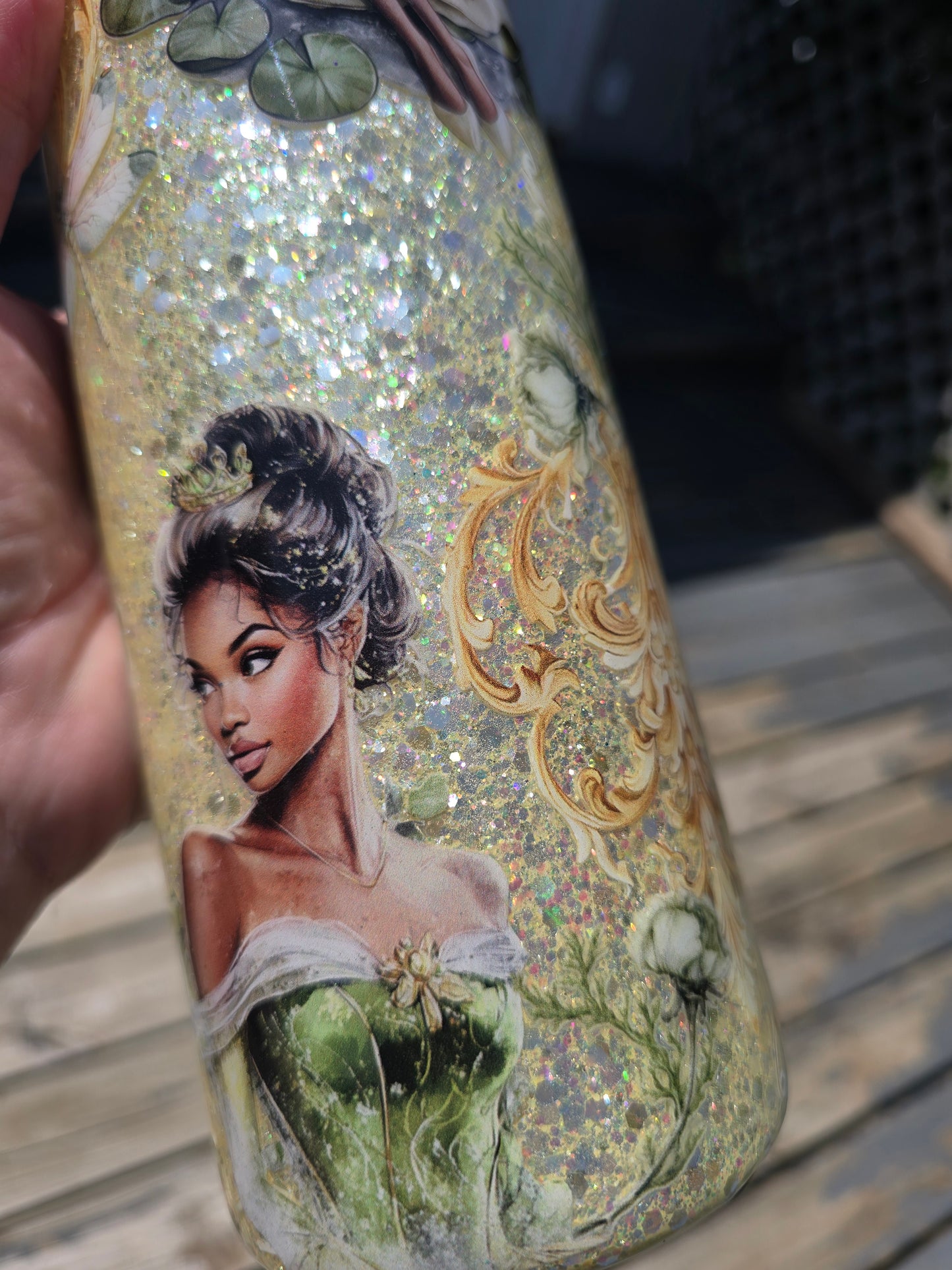 Princess & the Frog Inspired 30oz Skinny Handled Tumbler