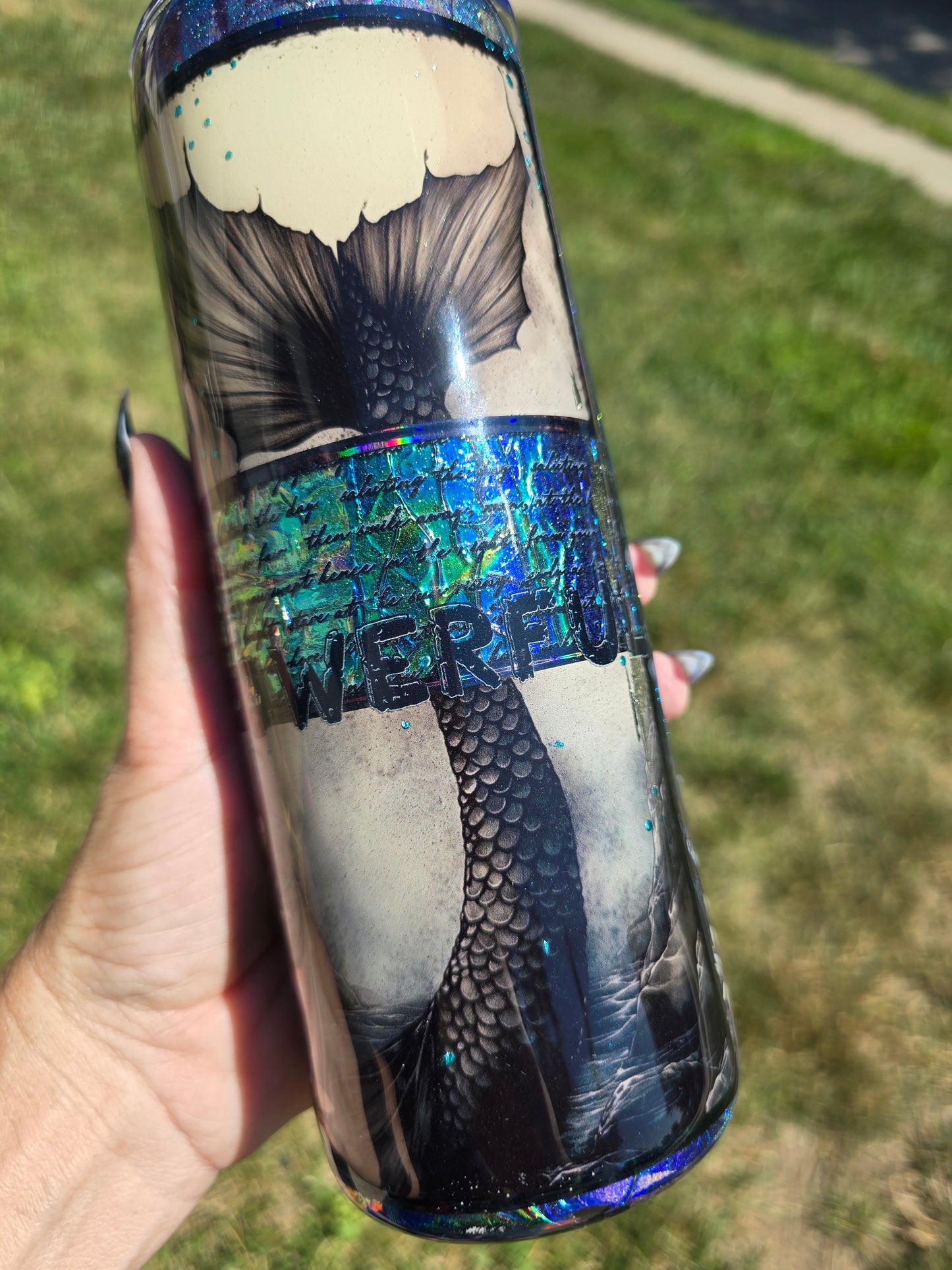 Dark Mermaid 20oz Skinny Tumbler