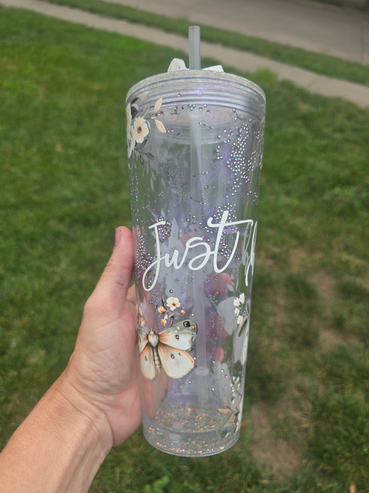 Just Be Mystic Snowglobe Tumbler ✨🪼