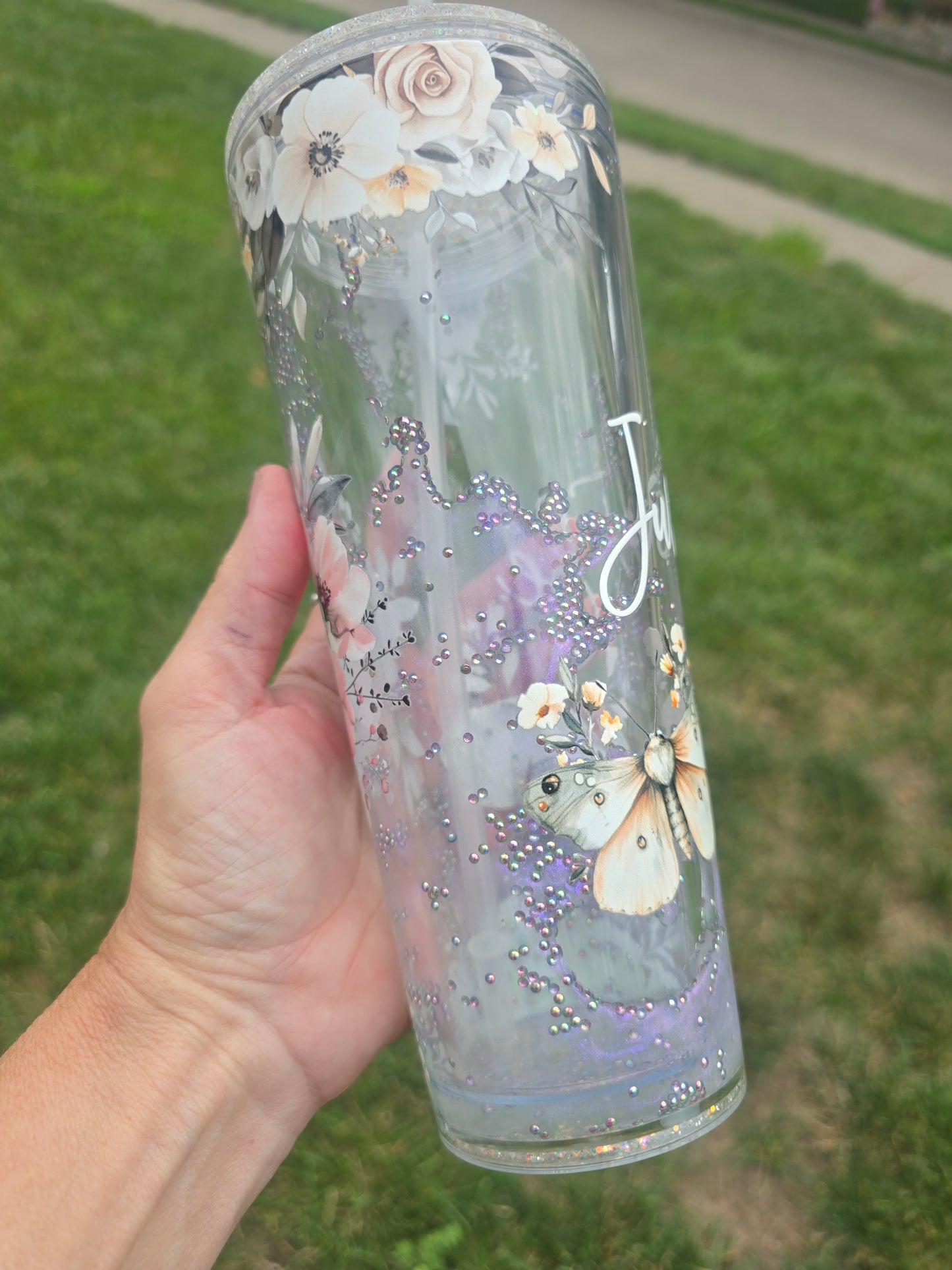 Just Be Mystic Snowglobe Tumbler ✨🪼