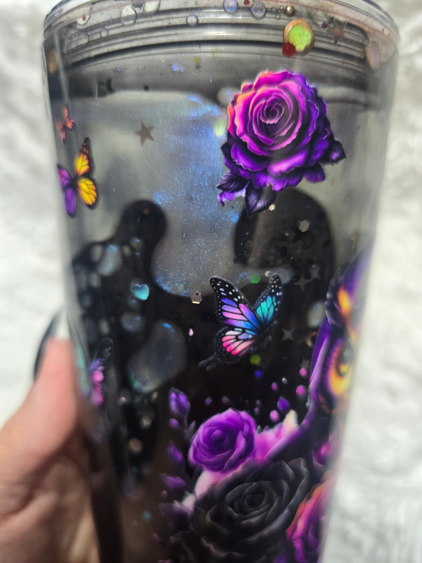 Mystic Owl Reverse Lava 24oz Snowglobe